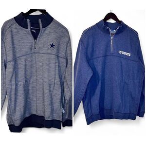 Dallas Cowboys Tommy Bahama REVERSIBLE Quarter Zip Sweatshirt XL